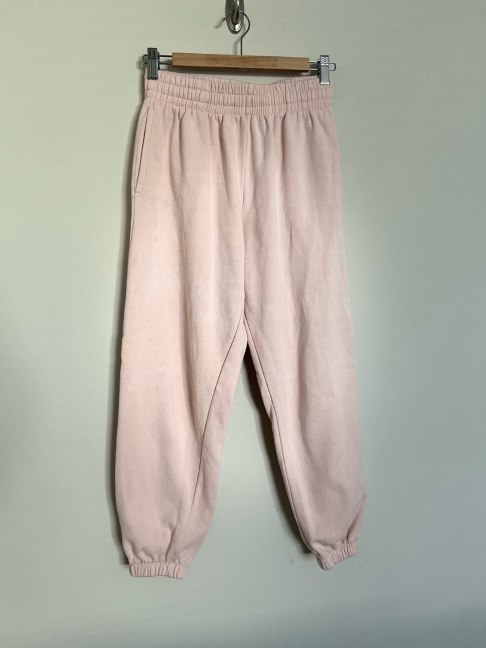 Garage Blush Pink Cozy Joggers P/S Soft Fleece Athleisure Pants - Picture 4 of 9